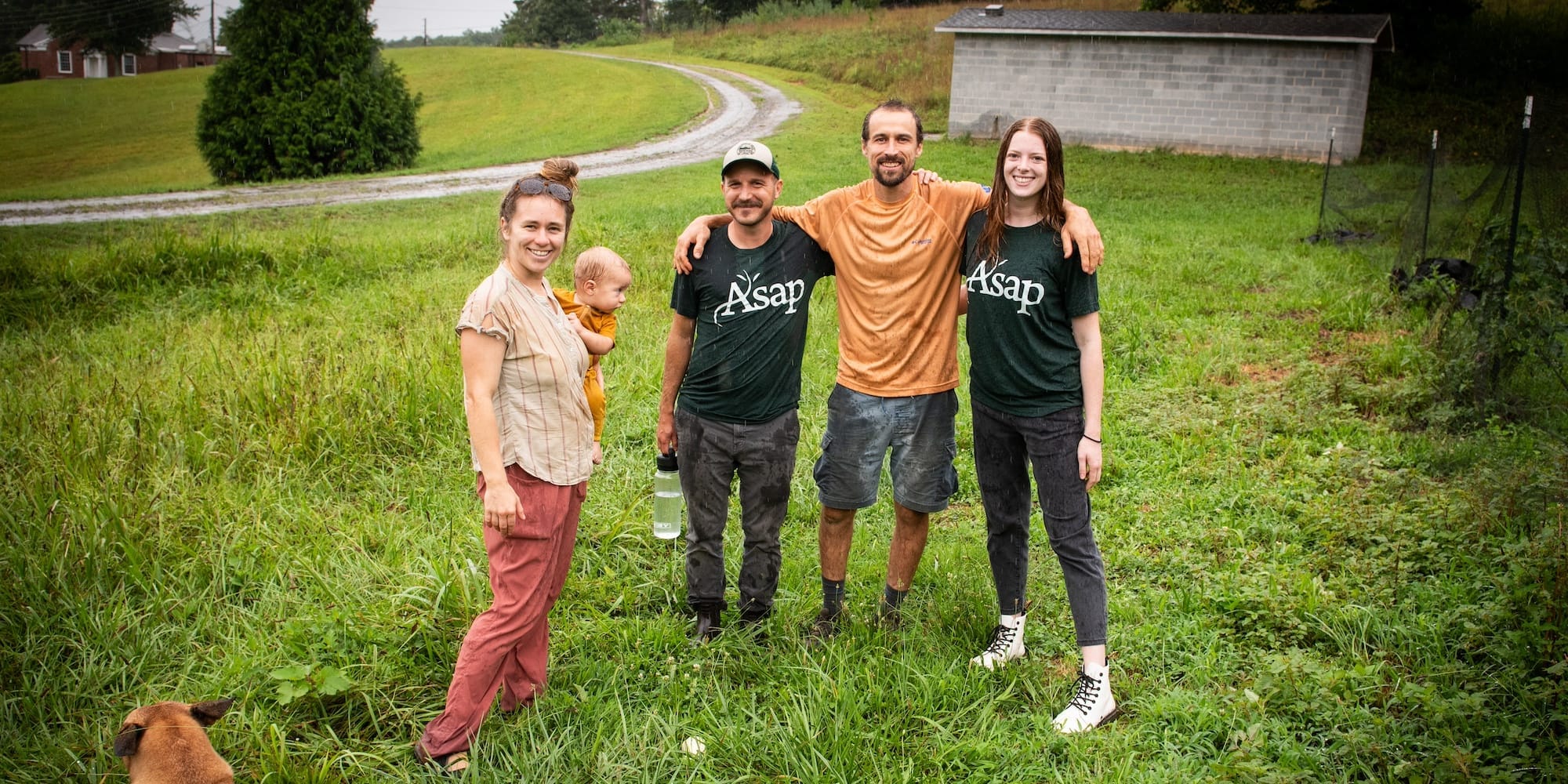 ASAP staff at Hedge Family Farm