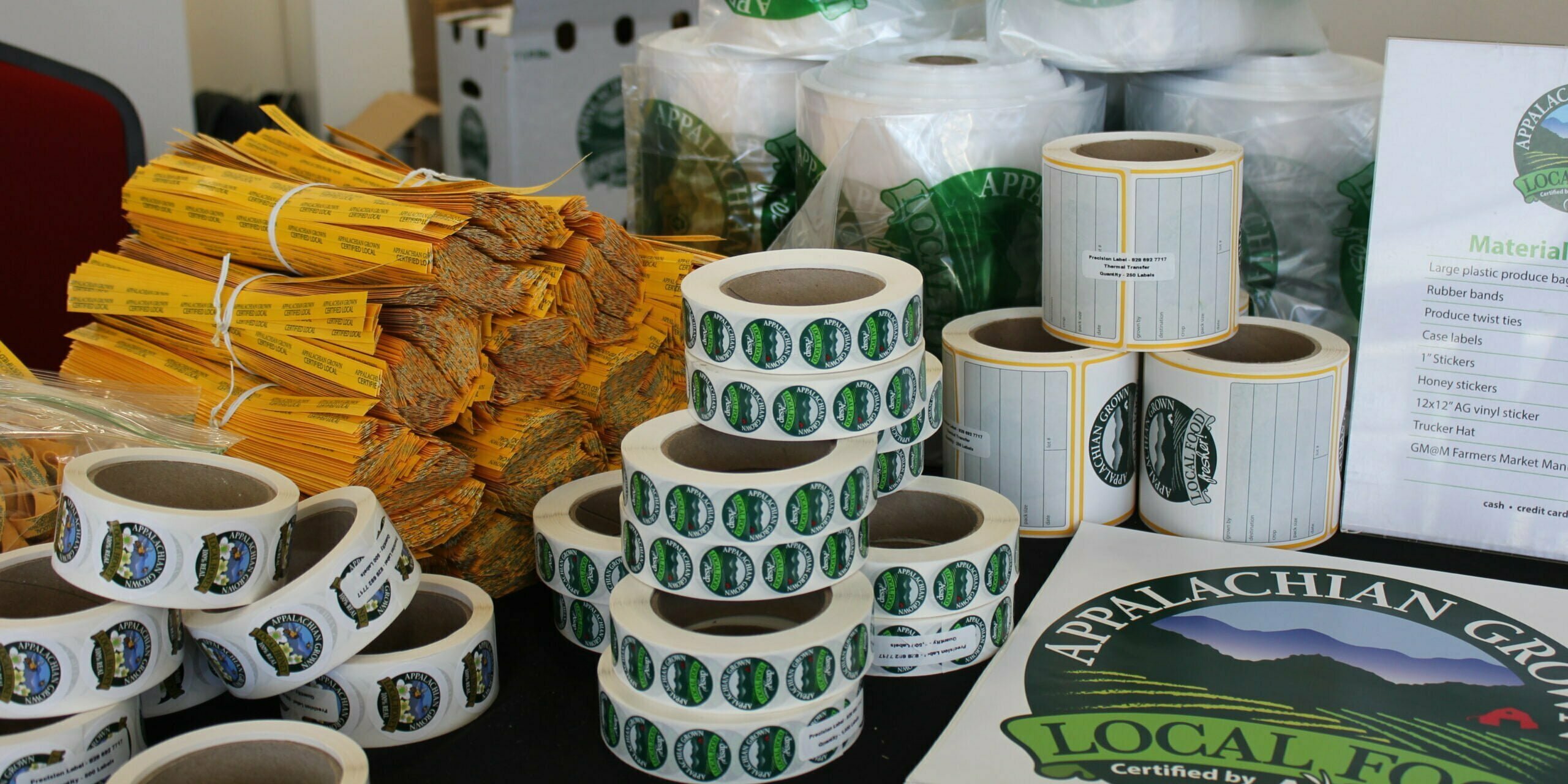 Appalachian Grown packaging and branding materials
