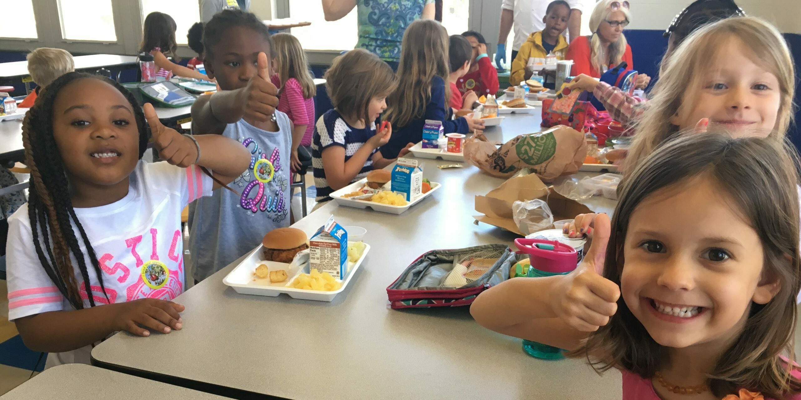 Farm to school taste test at Claxton Elementary