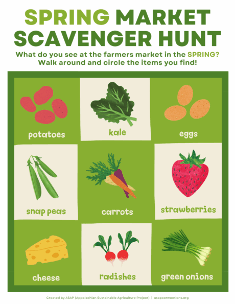 Spring (April/May) scavenger hunt
