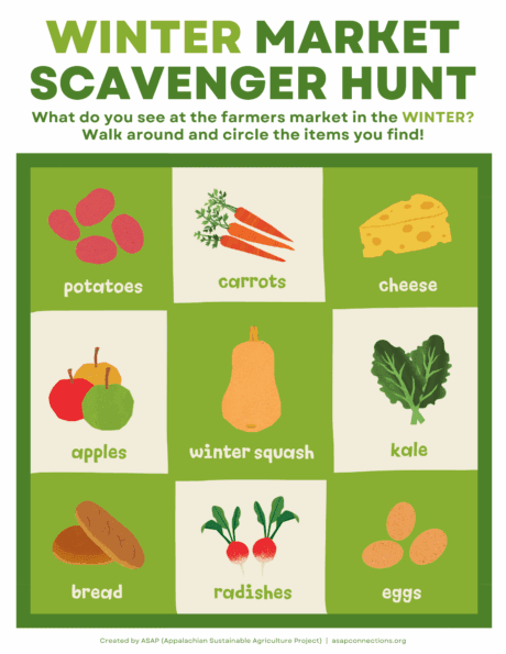Winter (January/February/March) scavenger hunt