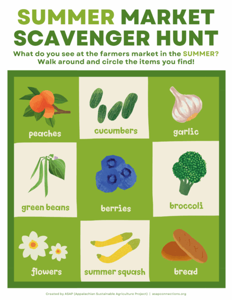 Summer (June/July) scavenger hunt