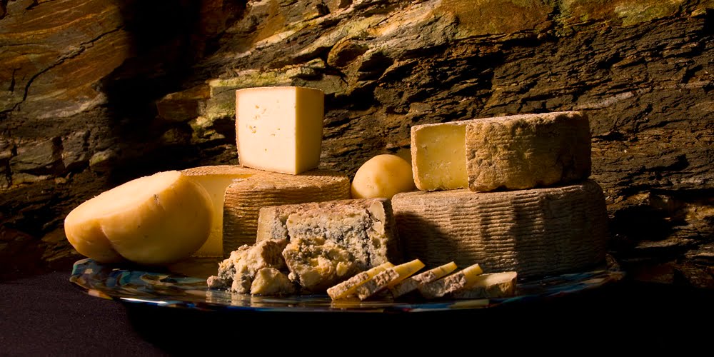 cheese board from Blue Ridge Mountain Creamery