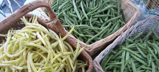 assorted beans at farmers markets